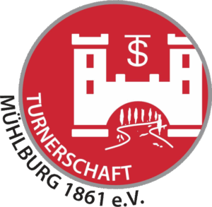Logo der Turnerschaft, das den Namen des Clubs und sportliche Elemente in den Vereinsfarben darstellt.