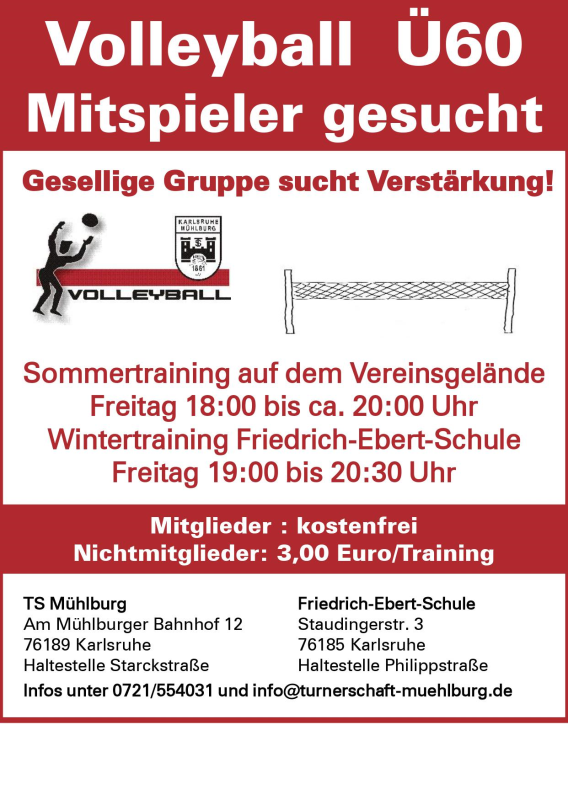 Volleyball ij60 Mitspieler gesucht