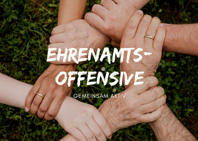 Grafik zur "Ehernamts-Offensive" in Deutschland, die die Förderung von Ehen und Partnerschaften thematisiert.