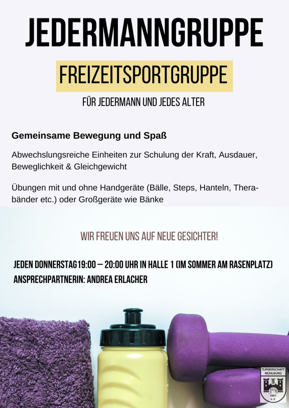 Jedermanngruppe Freizeitsportgruppe For Jedermann Und Jedes Alter